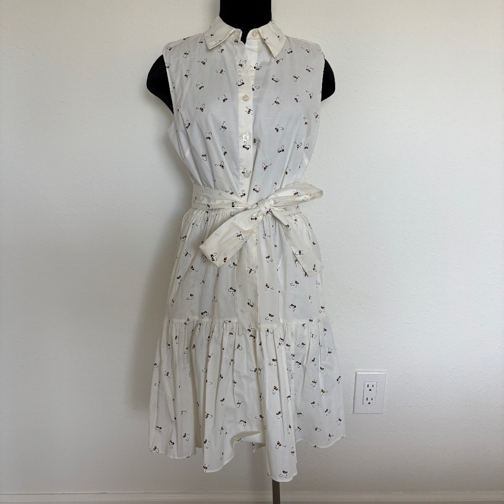 Kate Spade Cream Bees Shirtdress with Bow